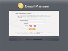 Tablet Screenshot of emailmanager.dk