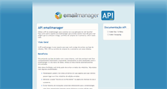 Desktop Screenshot of api.emailmanager.com